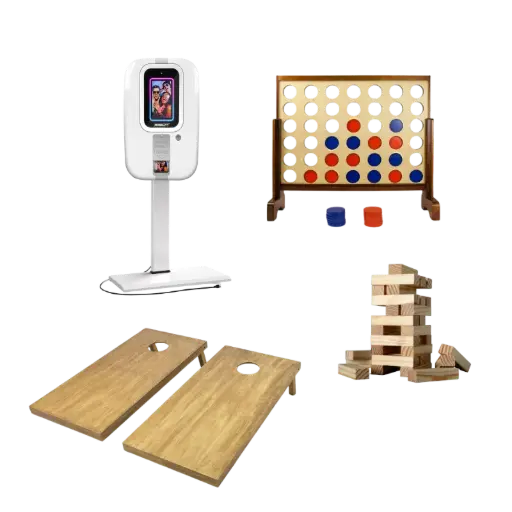 Yard Games & Photo Booth Package